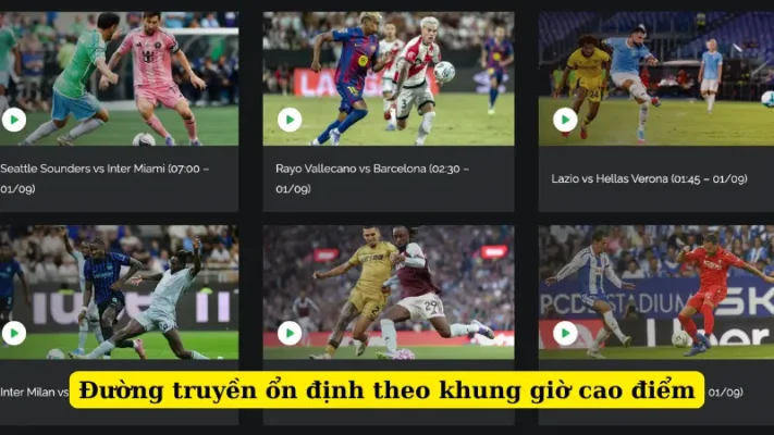 Đường truyền ổn định theo khung giờ cao điểm